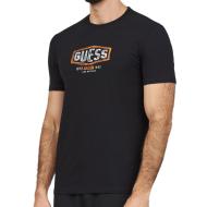 T-shirt Noir Homme Guess M4RI33J1314