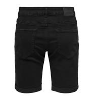 Only & Sons Sply Men's Black Denim Shorts Photo of the Espace des Marques %store% store - view of %key%