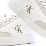 Calvin Klein Jeans Men’s White/Beige Low-Top Trainers Photo of the Espace des Marques %store% store - view of %key%