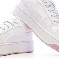 Baskets Blanches Fille Puma Carina vue 7