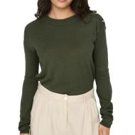 Pull Kaki Femme JDY Laura Button pas cher