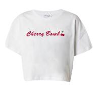T-shirt Blanc/Rouge Femme Noisy May Malena
