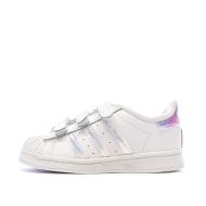 Basket Blanches Fille Adidas SUPERSTAR CF I