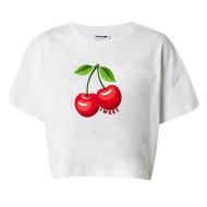 T-shirt Courts Blanc Cerise Femme Noisy May Malena