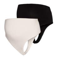 x2 Strings de grossesse Beige/Noir Femme Mamalicious Lilja