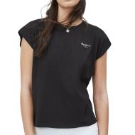 T-shirt Noir Femme Pepe Jeans Bloom