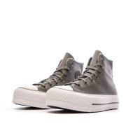 Baskets Grise Molleton Femme Converse Chuck Taylor All Star Lift vue 6