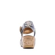 Sandales Gris/Serpent Femme Chattawak Novela vue 3