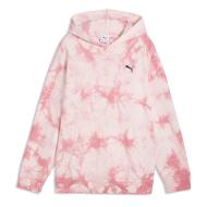 Sweat Rose/Blanche Fille Puma Elevated Relaxed pas cher