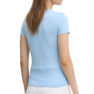 T-shirt Bleu Femme Tommy Hilfiger Slim Linear vue 2