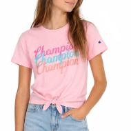 T-Shirt Rose clair Fille Champion Graphic