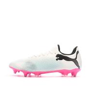 Chaussures de football Blanche/Noire/Rose Homme Puma Future 7 Play pas cher