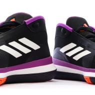 Chaussures de basketball Noires/Violettes Homme Adidas Bounce vue 7