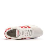 Baskets Blanches/Rouges Homme Adidas Lite Racer 3.0 vue 4