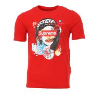T-shirt Rouge Homme Supreme Grip Queen pas cher
