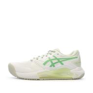 Chaussures de Padel Blanche/Verte Femme Asics Gel Challenger pas cher