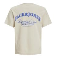 T-Shirt Écru Garçon Jack & Jones Brandes vue 4