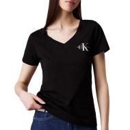 2x T-Shirt Blanc/Noir Femme Calvin Klein Jeans J20J223447 vue 2