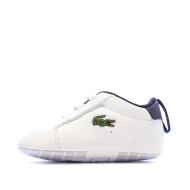 Baskets Blanches/Marine Bébé Lacoste Carnaby Set 225 pas cher