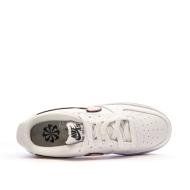 Baskets Blanches/Orange Femme Nike Air Force 1 Impact vue 4