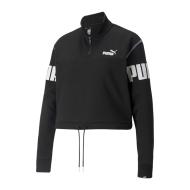 Sweat 1/4 zip Noir Femme Puma Power pas cher