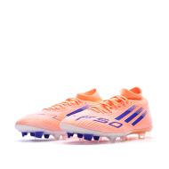 Chaussures de Foot Orange Adidas F50 League Mid FG/MG vue 6