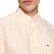 Chemise Orange/Beige Homme Tommy Hilfiger Tjm Reg Stripe vue 2