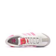 Baskets Rose/Blanc Femme Adidas Samoa vue 4