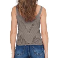 Top Crochet Kaki Femme Jdy 15226348 vue 2