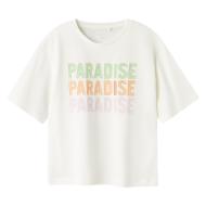 T-shirt Blanc Fille Name It Bara pas cher