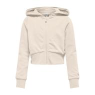 Sweat Zippe Beige Fille Kids ONLY Kogbella pas cher