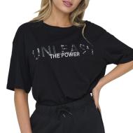 T-shirt Noir Femme Only Space Life pas cher