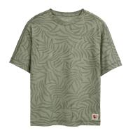 T-shirt Vert Garçon Teddy Smith Feuillage pas cher