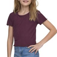 T-shirt Prune Fille Only Nella pas cher