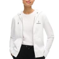 Sweat Blanc Femme Superdry Plain Zip Hood pas cher
