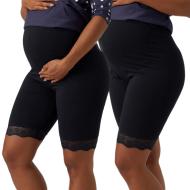 X2 Shorts de Grossesse Noir Femme Mamalicious Emma pas cher