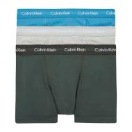 X3 Boxers Vert/Bleu/Gris Homme Calvin Klein Jeans Trunk 3p
