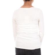 T-Shirt Blanc Femme Vero Moda Saanvi vue 2
