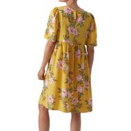 Robe Jaune Femme Mamalicious Palma vue 2