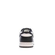 Baskets Blanches/Noires Garçon Nike Dunk Low vue 3