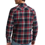 Chemise Carreaux Marine/Rouge Homme Petrol Industries Sleeve Check vue 2