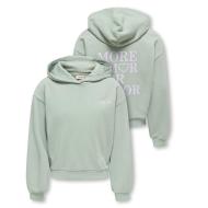 Sweat à Capuche Vert Fille Kids ONLY Amor Life vue 3