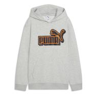 Sweat Gris chiné Garçon Puma Ess Relaxed pas cher