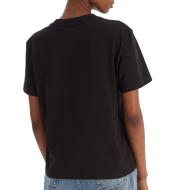 T-Shirt Noir Femme Calvin Klein Jeans LV047C912G vue 2