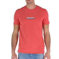 T-shirt Rouge Homme Guess Maksim