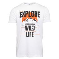 T-shirt Blanc Homme Best Mountain 2008