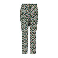 Pantalon Vert/Bleu à Motifs Femme Only pas cher