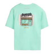 T-Shirt Vert Menthe Garçon Teddy Smith Bis vue 2