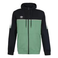 Sweat à Capuche Noir Vert Homme Umbro Grass pas cher