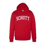 Sweat à capuche Rouge Junior Schott Swh800 pas cher